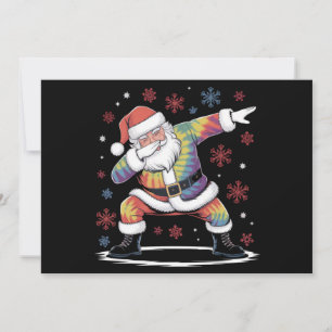 Cartão De Festividades Dabbing Natal Papai Noel Camisola Feia de Natal