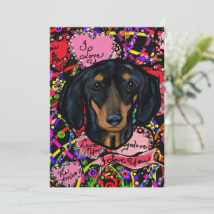 CARTÃO DE FESTIVIDADES DACHSHUND