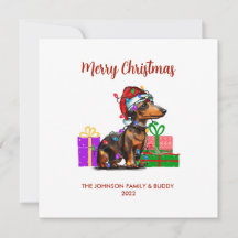 Dachshund e Luzes de Natal