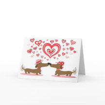 Dachshunds do amor dos namorados