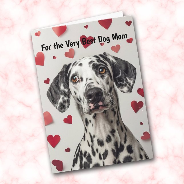 Cartão De Festividades Dalmatian Dog Heart You Make My Tail Wag Card (Criador carregado)