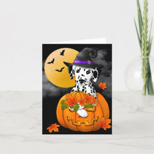 Cartão De Festividades Dalmatian Happy Halloween