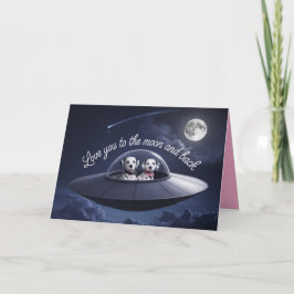 Cartão De Festividades Dalmatian Valentine Card