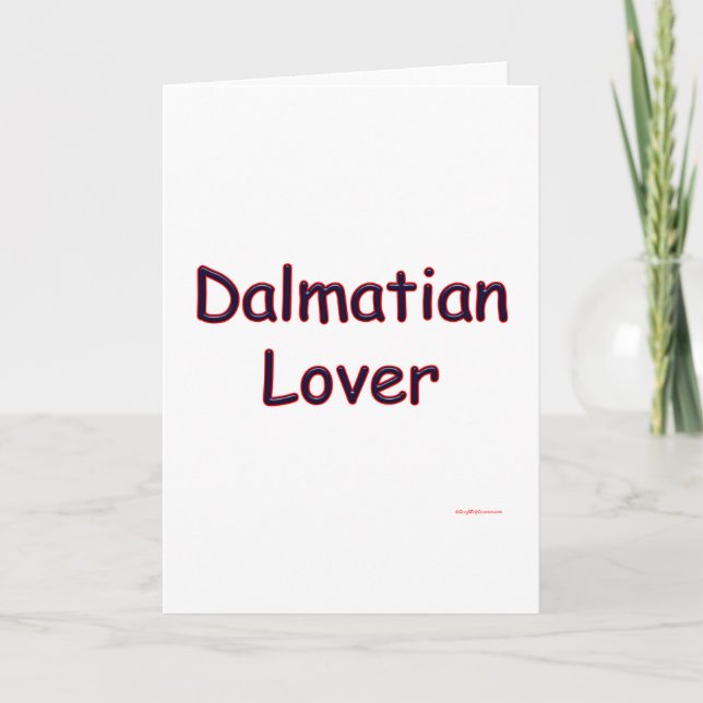 Cartão De Festividades Dalmatic Lover (Frente)