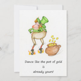 Cartão De Festividades Dança como o pote de ouro já é seu!