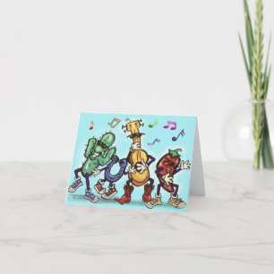 Cartão De Festividades Dançar