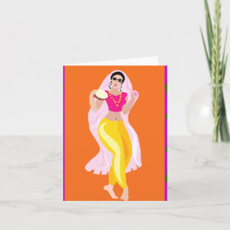 Cartão De Festividades Dançarino de barriga