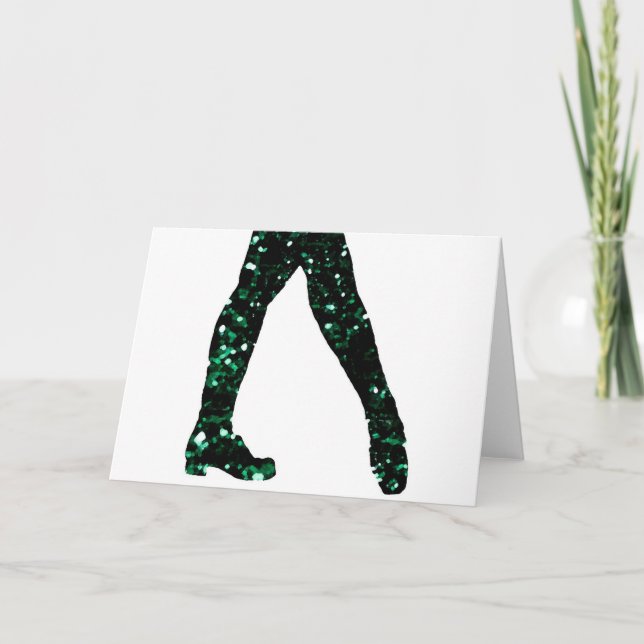 Cartão De Festividades Dançarino Irlandês (Frente)