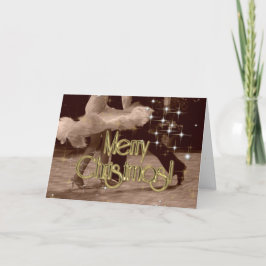 Cartão De Festividades Dançarinos do Feliz Natal PERSONALIZADOS