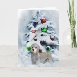 Cartão De Festividades Dandie Dinmont Terrier Christmas