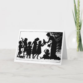 Cartão De Festividades Dando presentes de Natal