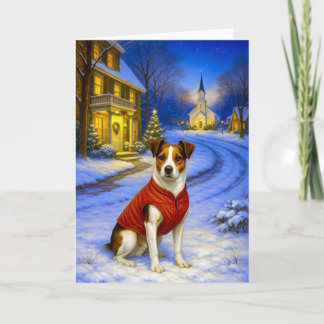 Cartão De Festividades Danish-Swedish Farm Dog Holiday Card