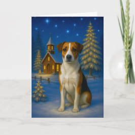 Cartão De Festividades Danish-Swedish Farm Dog Holiday Card