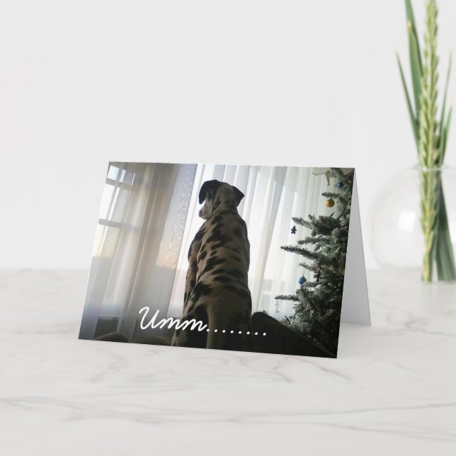 Cartão De Festividades Dapper o Dalmation (Frente)