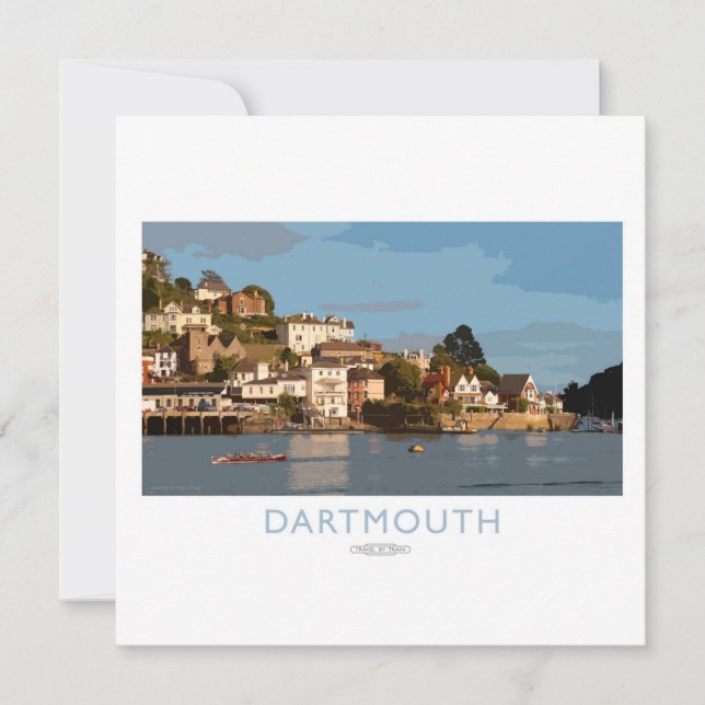 Cartão De Festividades Dartmouth Rail Poster (Frente)