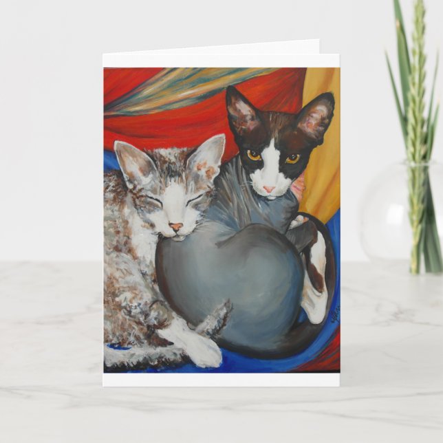 Cartão De Festividades Das "O .JPG almas gémeas (Frente)