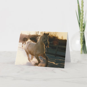 Cartão De Festividades Dashing through the snow . . .