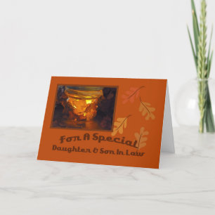 Cartão De Festividades Daughter and Son In Law Thanksgiving Card