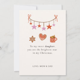 Cartão De Festividades Daughter Christmas Card Cute Personalized