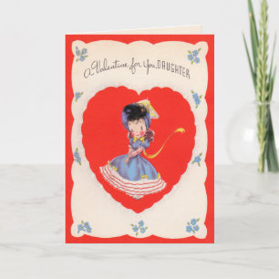 Cartão De Festividades Daughters Valentines Day Card