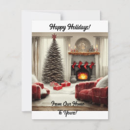 Cartão De Festividades De Nossa Casa Para a Sua