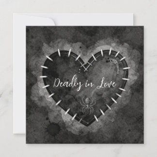 Cartão De Festividades "Deadly in Love" Love Card - Wednesday Style