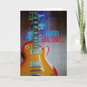 Cartão De Festividades Deck the Guitar Holiday Card
