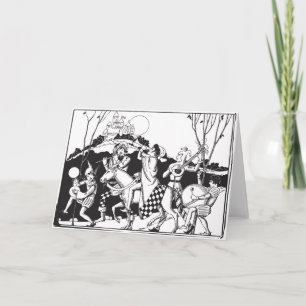 Cartão De Festividades Deco Medievalista Renascentista Natal Charivari