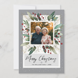 Cartão De Festividades Decoração de Natal Moderna Foto 