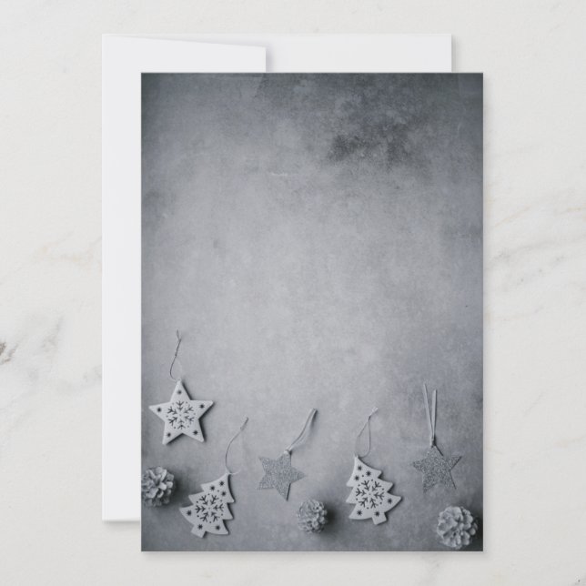 Cartão De Festividades decorações de árvore de Natal (Frente)