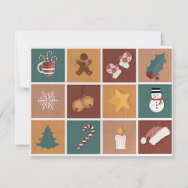 Cartão De Festividades Decorações de Enfeites de natal Clássicos