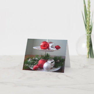 Cartão De Festividades Decorações de Natal Elegantes