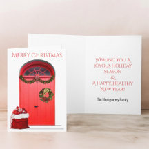 Decorações Feliz Natal Férias Portas Vermelhas