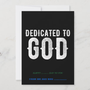 CARTÃO DE FESTIVIDADES DEDICADO A DEUS TEXTO BRANCO PERSONALIZÁVEL LEGAL