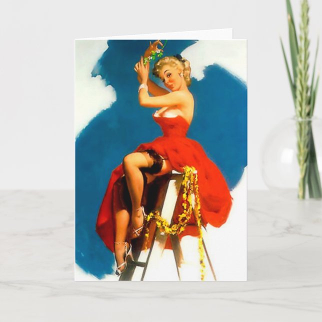 Cartão De Festividades Dedo do pé do míssil da menina do Pin-Acima do (Frente)