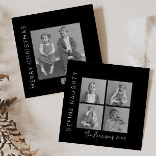 Cartão De Festividades Defina Safado 5 Colagem de Fotos Natal