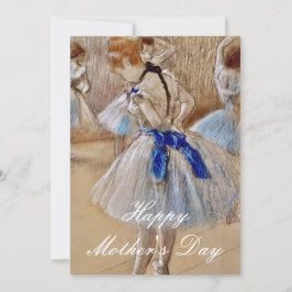 Cartão De Festividades Degas Dancer com Faixa Azul