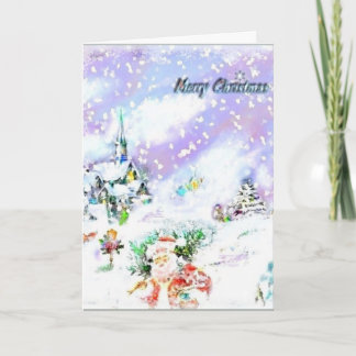 Cartão De Festividades Deixais lhe para nevar