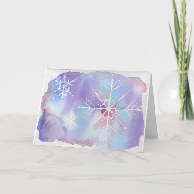 Cartão De Festividades Deixais lhe para nevar! (Frente)