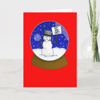 Cartão De Festividades Deixe-me para fora