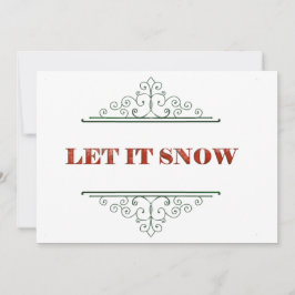 Cartão De Festividades Deixe nevar