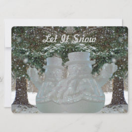 Cartão De Festividades Deixe-o balançar nevando