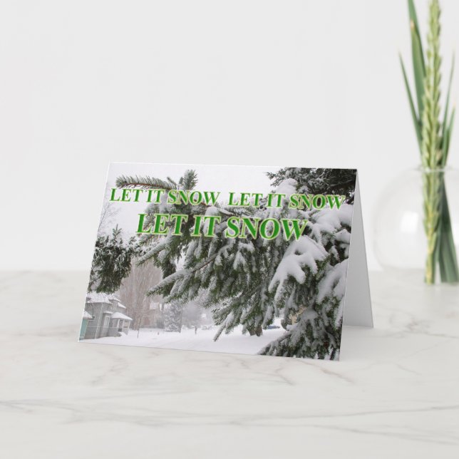 Cartão De Festividades deixe-o ir (Frente)