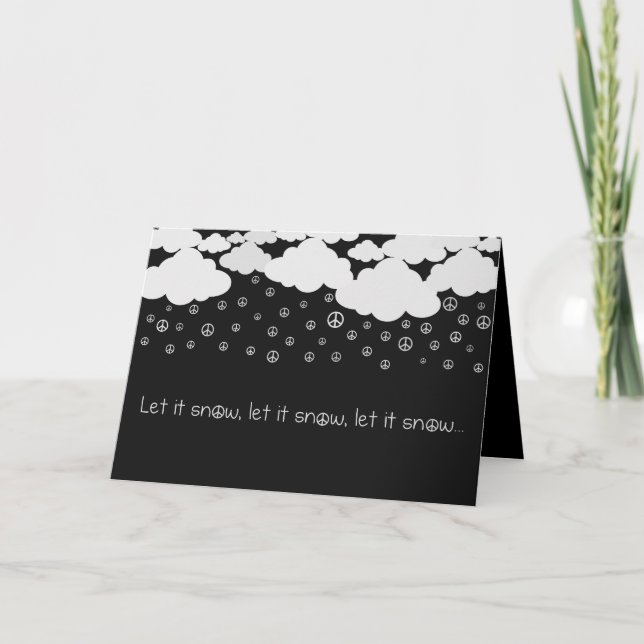 Cartão De Festividades Deixe-o nevar (Frente)