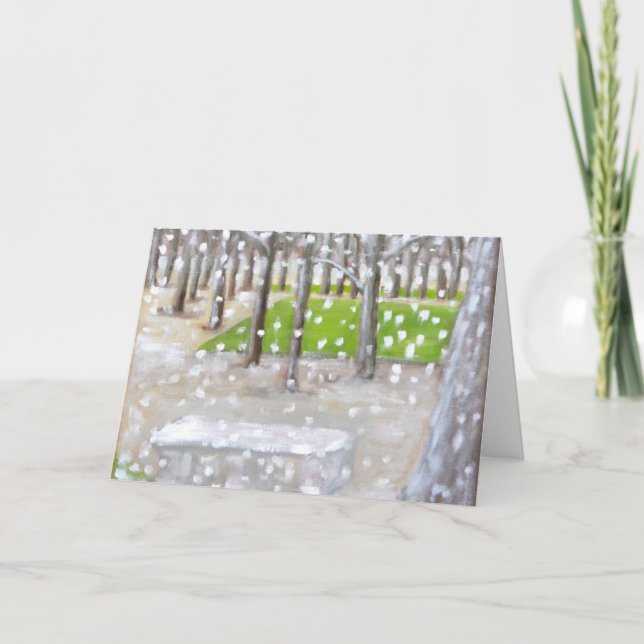 Cartão De Festividades "Deixe-o nevar! " (Frente)