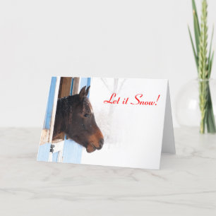 Cartão De Festividades Deixe-O Neve!