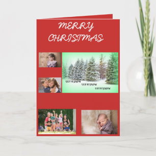 Cartão De Festividades Deixe-O Neve! Deixe-O Neve! Deixe-o nevar! 4 Fotog