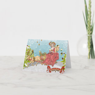 Cartão De Festividades Deixe-os comer cupcakes para o Natal