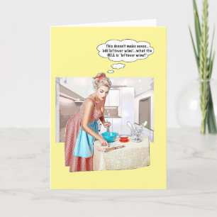 Cartão De Festividades Deixou vinho?