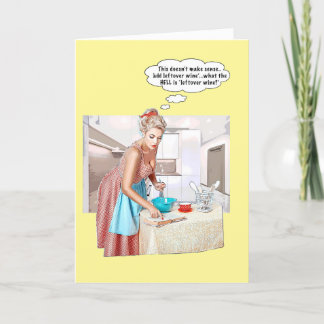 Cartão De Festividades Deixou vinho?